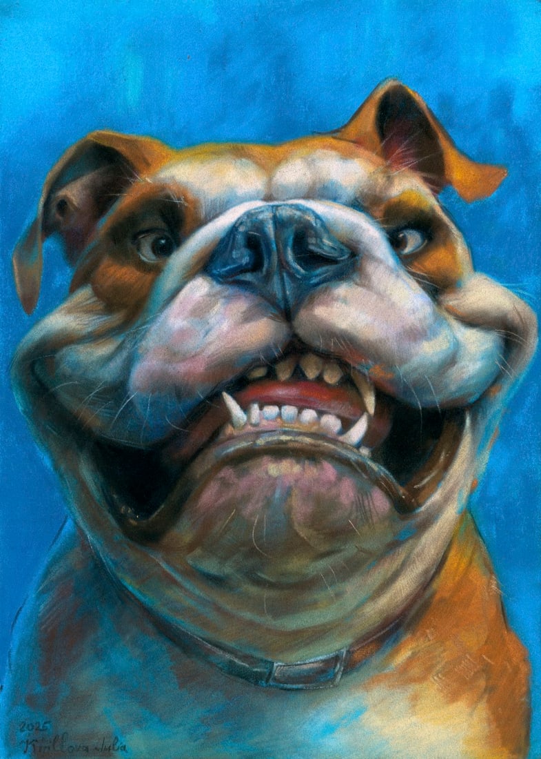 Julia Kirillova (Ukraine,b 1991) pastel painting (1 of 12)