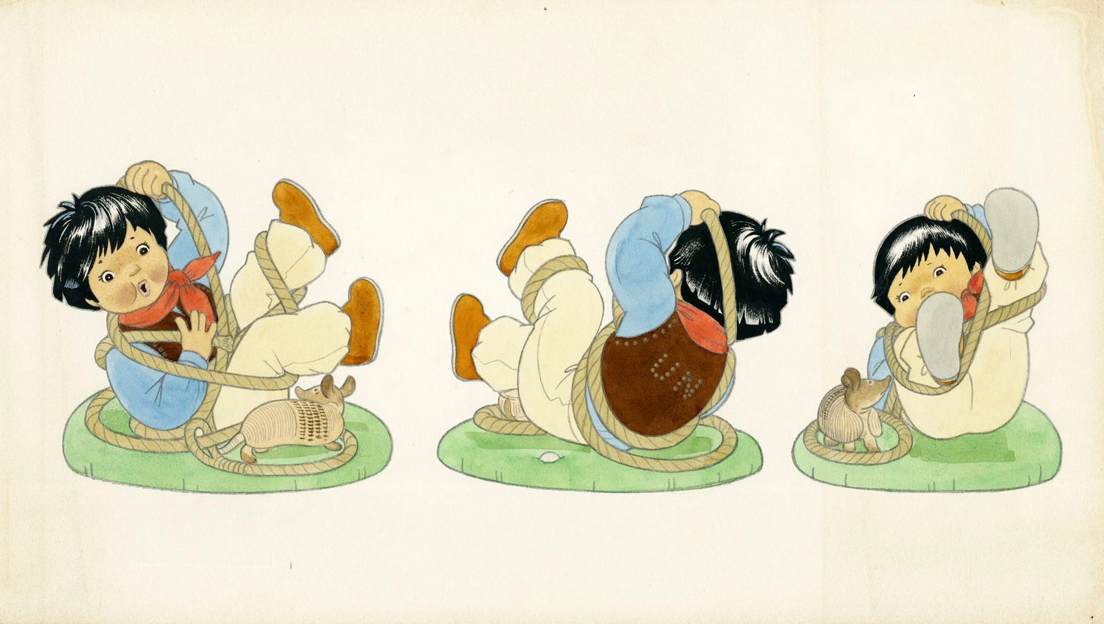 Carol Lawson (UK,20/21C) gouache painting (1 of 13)