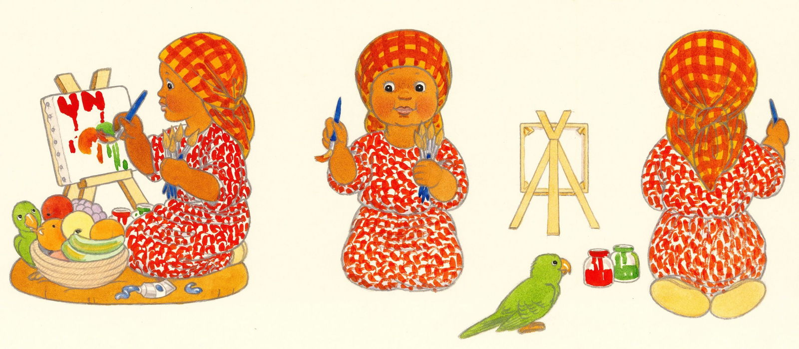 Carol Lawson (UK,20/21C) watercolor painting (1 of 13)