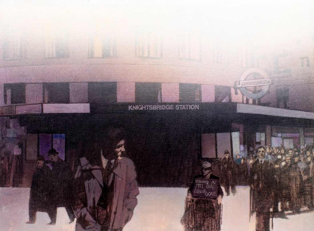 Dennis Luzak (IL,1939-?) oil painting (1 of 13)