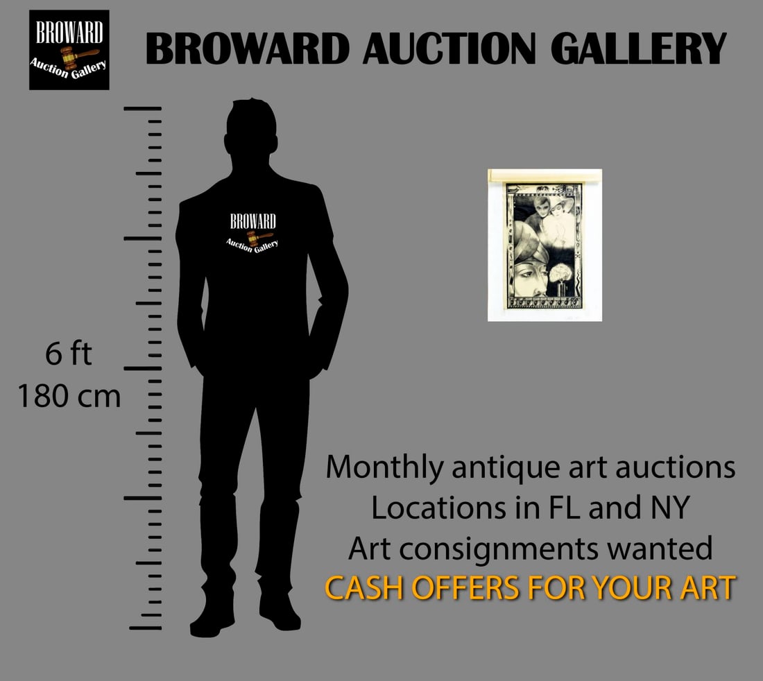 David Mario Palladini (NY,b 1946) graphite painting - 2