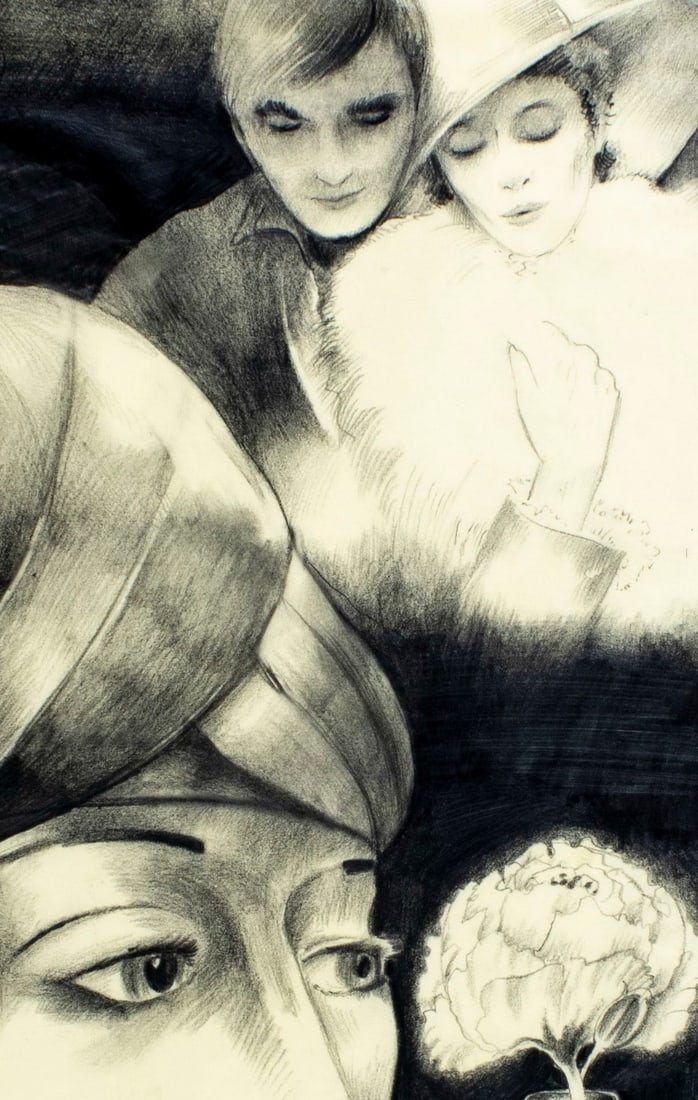 David Mario Palladini (NY,b 1946) graphite painting - 4