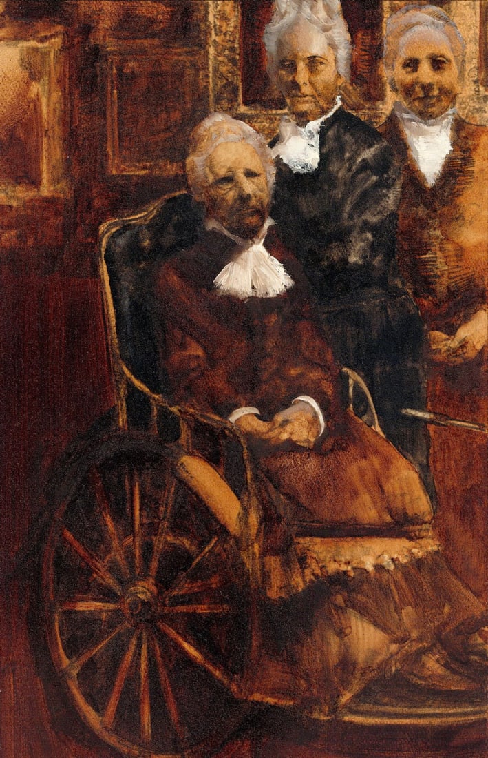 Herbert Tauss (NY,1929-2001) oil painting (1 of 12)