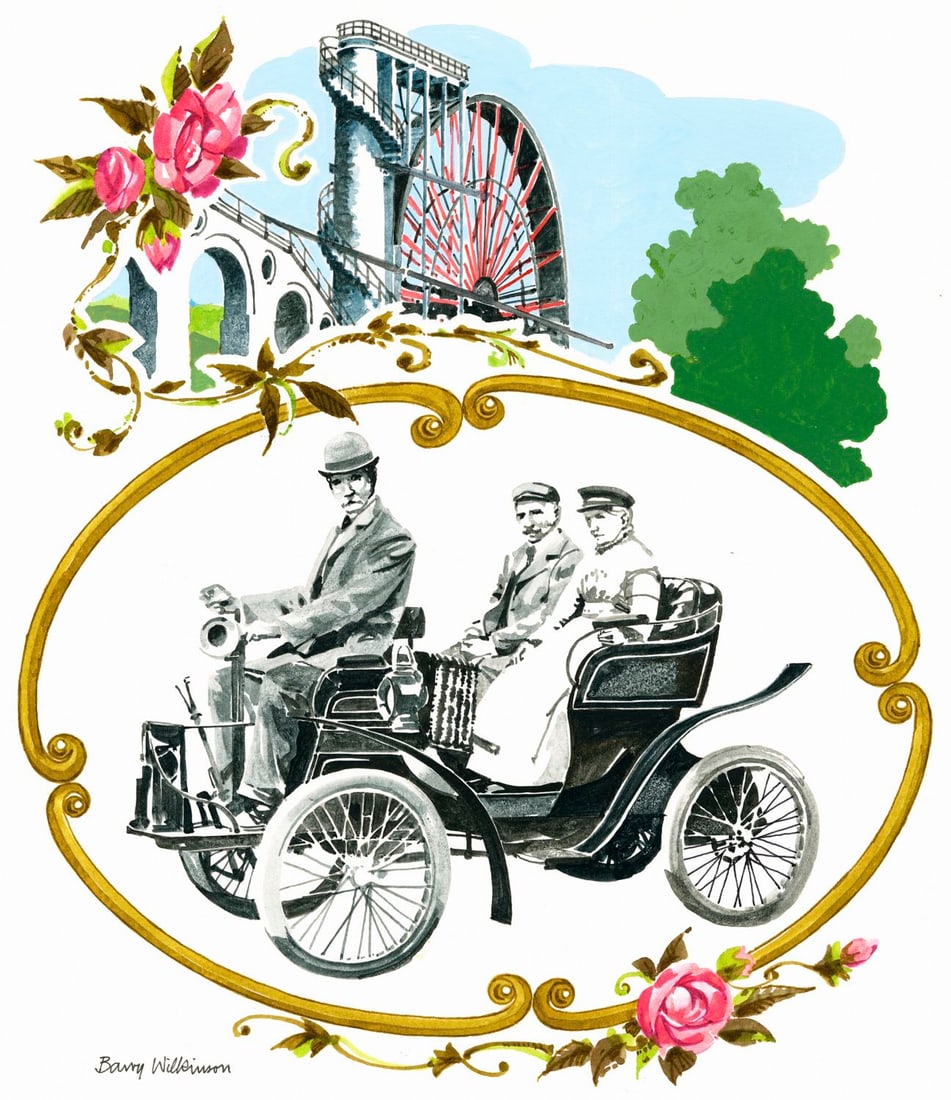 Barry Wilkinson (UK,1923-2007) watercolor painting (1 of 12)