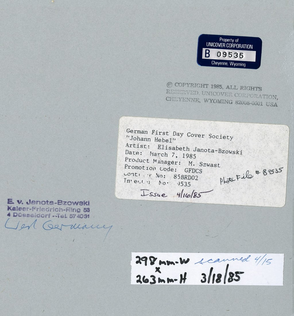 Elisabeth von Janota-Browsky (German,20C) gouache painting - 12