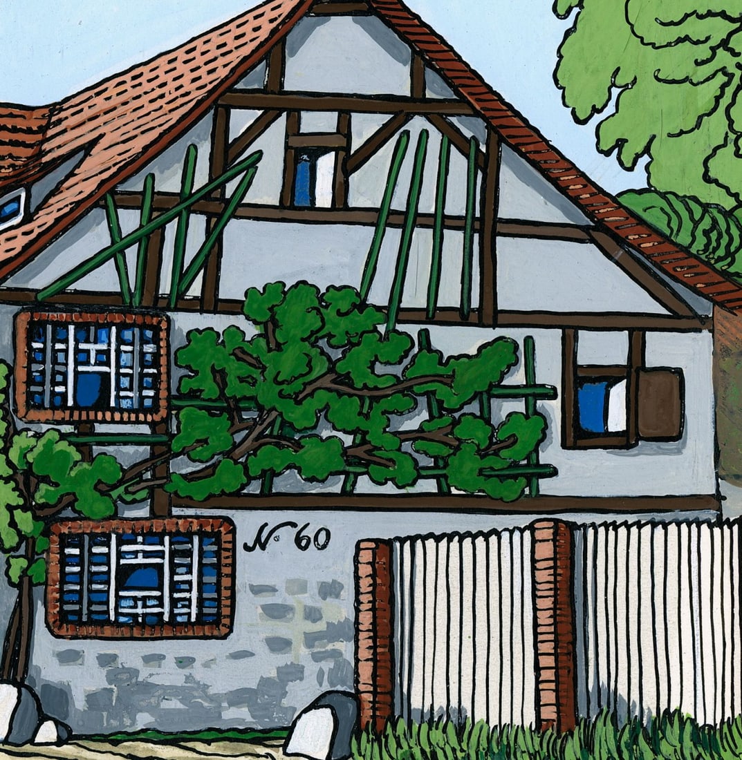 Elisabeth von Janota-Browsky (German,20C) gouache painting - 7