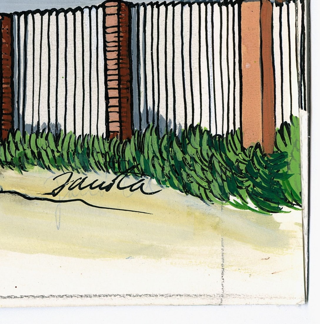 Elisabeth von Janota-Browsky (German,20C) gouache painting - 9