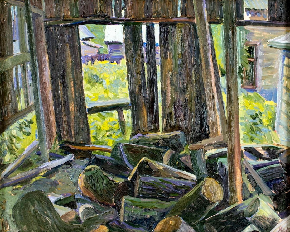 Komissarov (Russia,20C) oil painting (1 of 13)