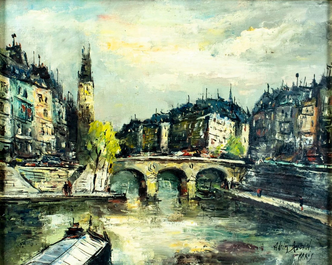 Adrien Beauval (France,mid 20C) oil painting (1 of 13)