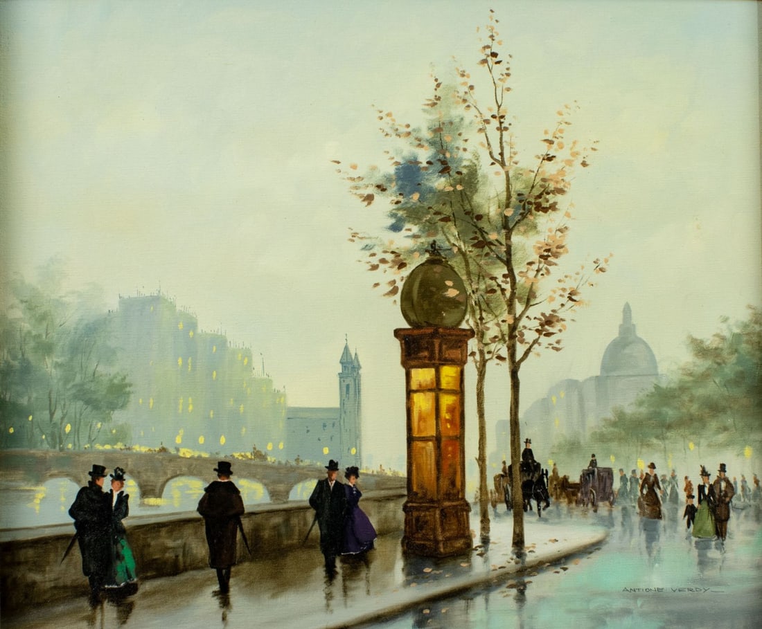 Antoine Verdy (Europe,20C) oil painting (1 of 12)