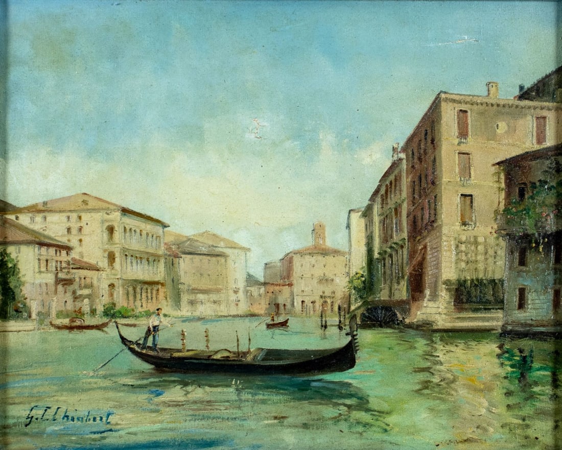 G C Chiabert (Europe,mid 20C) oil painting (1 of 14)