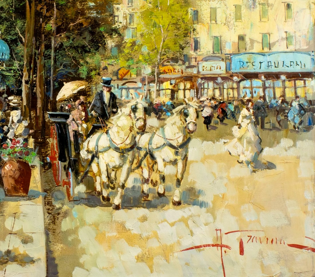 Antonio Gravina (Italy,1934-2011) oil painting - 7