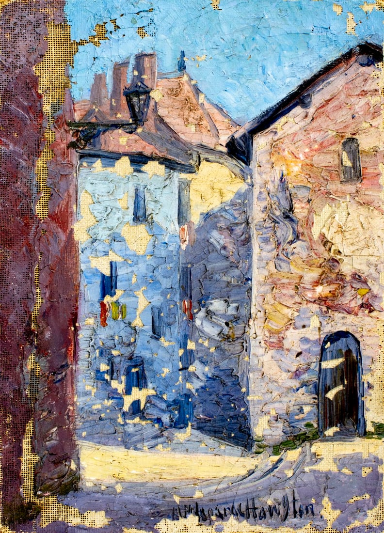 Hildegarde Hamilton (FL,VA,1898-1970) oil painting (1 of 12)