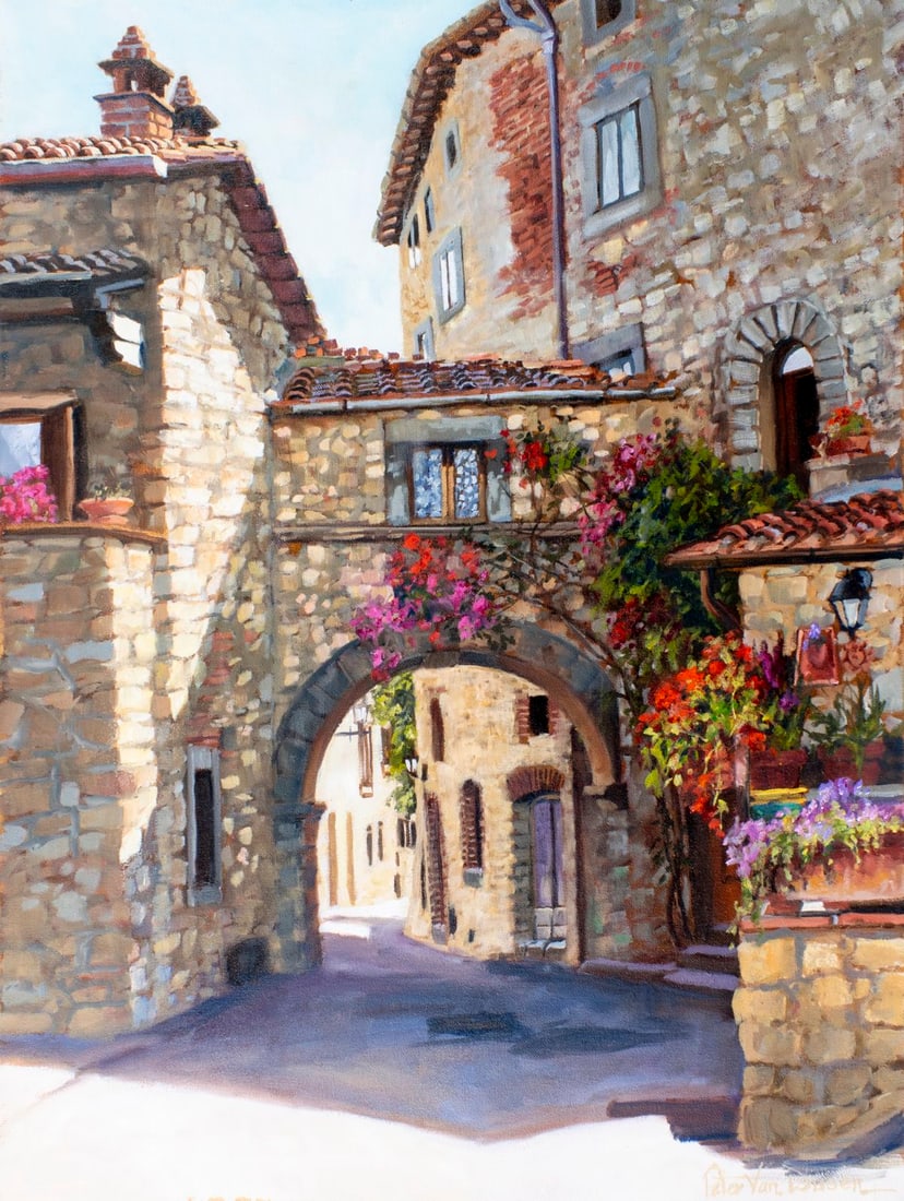 Peter Van Dusen (AZ,NY,1929-?) oil painting (1 of 12)