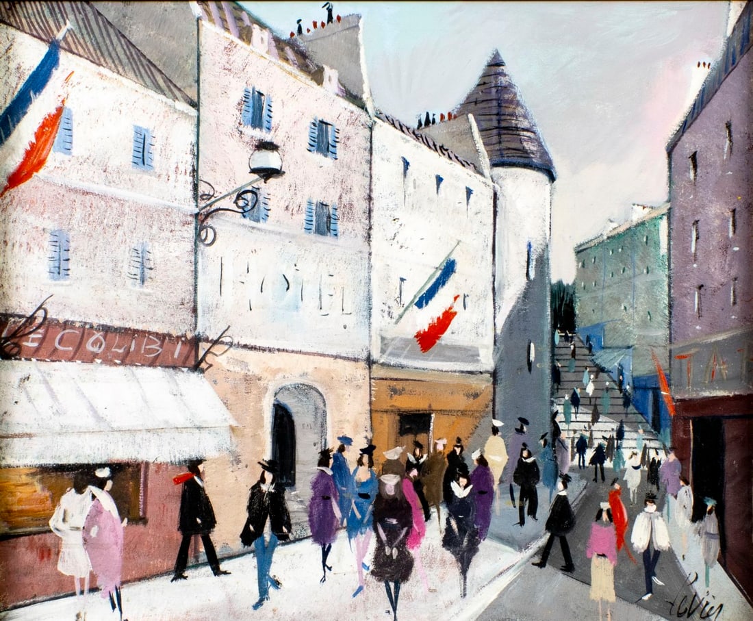 Charles Levier (French,NY,CA,1920-2003) oil painting (1 of 13)