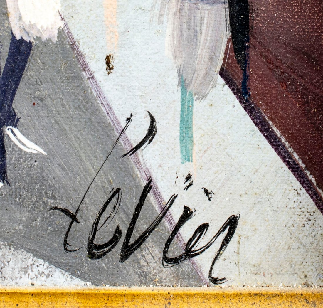 Charles Levier (French,NY,CA,1920-2003) oil painting - 4