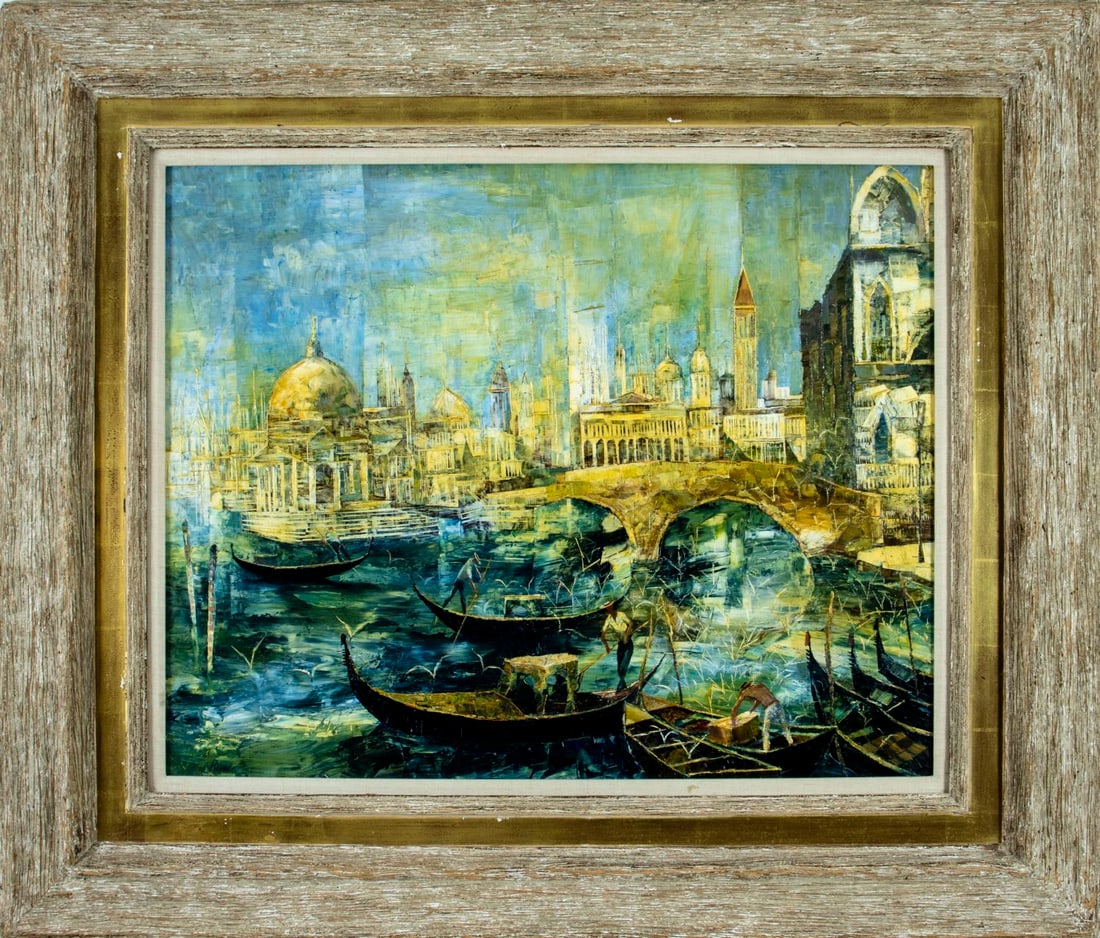 George Russin (FL,1910-2010) oil painting - 3