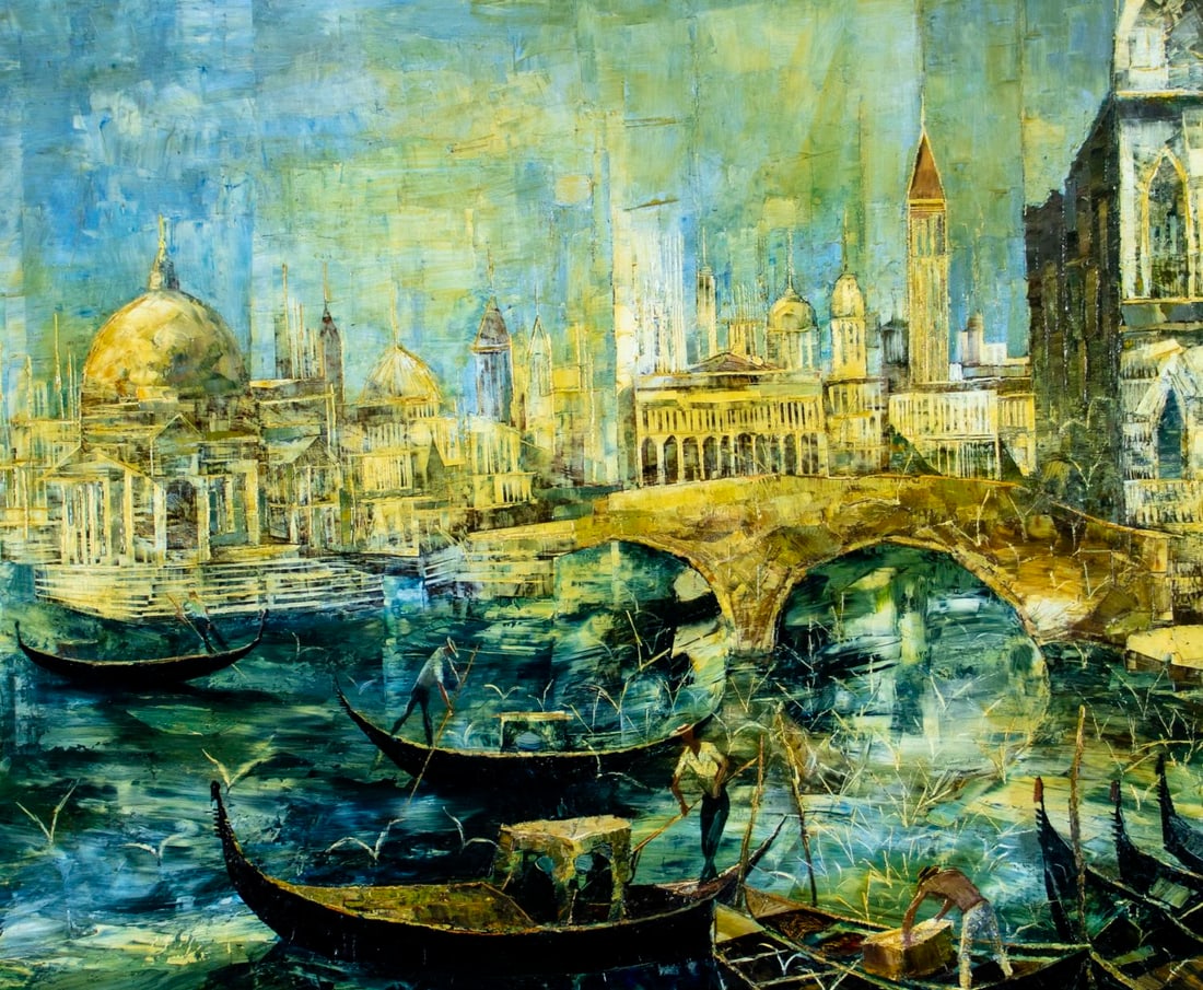 George Russin (FL,1910-2010) oil painting - 5