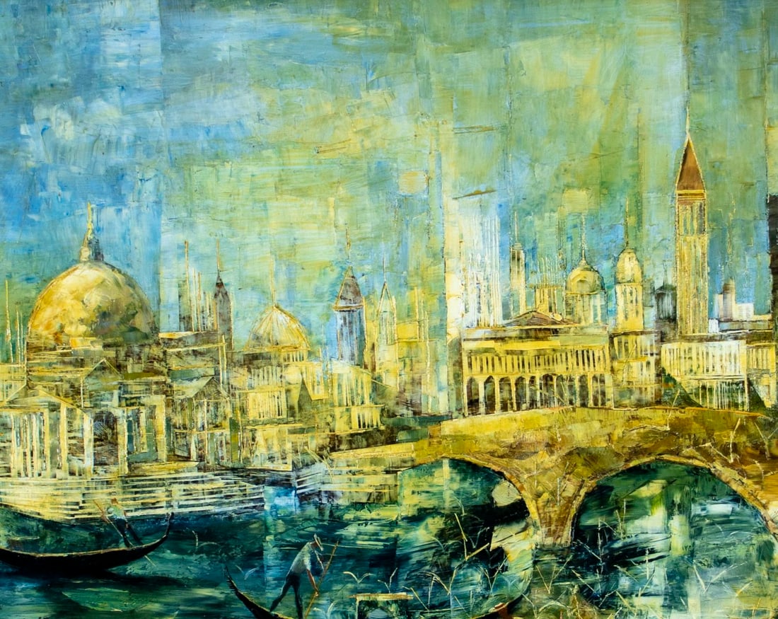 George Russin (FL,1910-2010) oil painting - 6