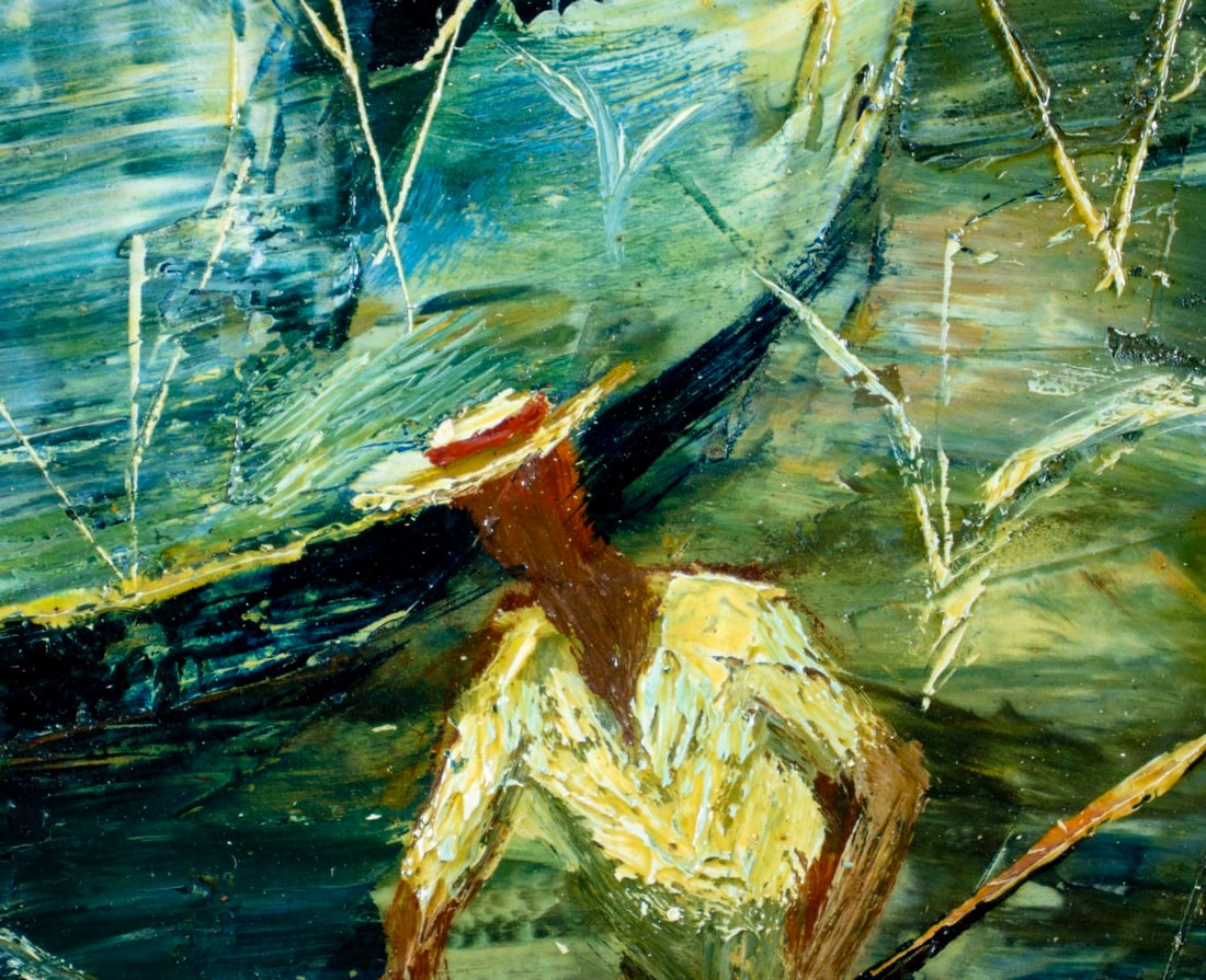 George Russin (FL,1910-2010) oil painting - 8