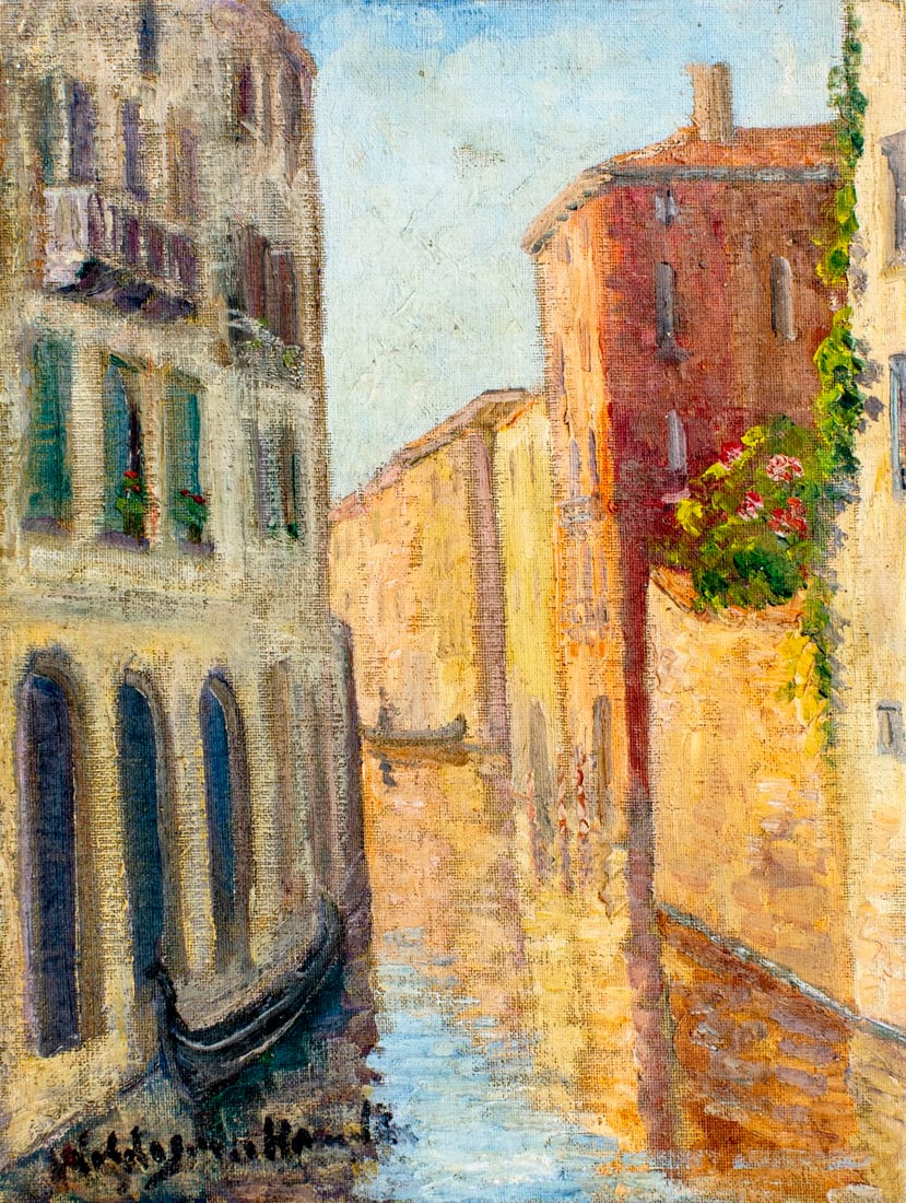 Hildegarde Hamilton (FL,VA,1898-1970) oil painting (1 of 13)