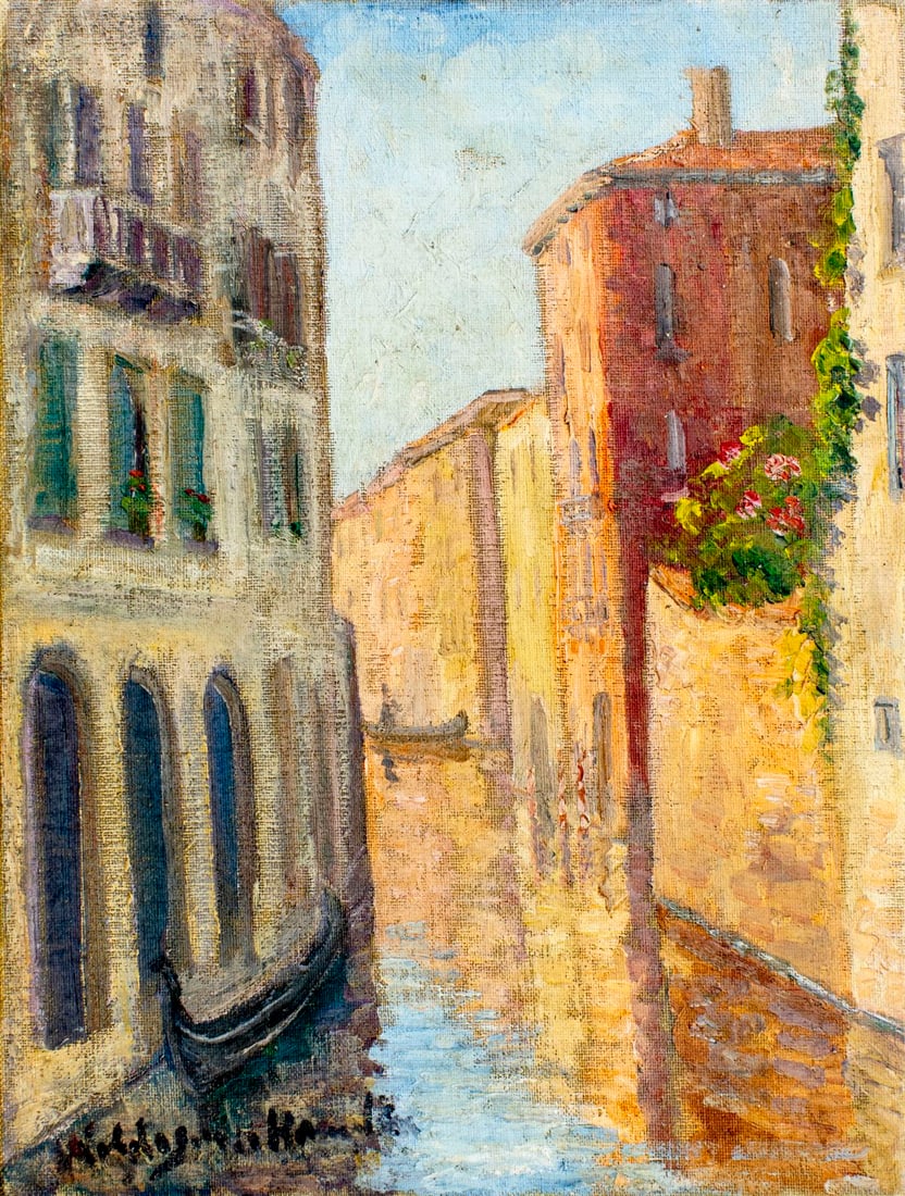 Hildegarde Hamilton (FL,VA,1898-1970) oil painting - 3