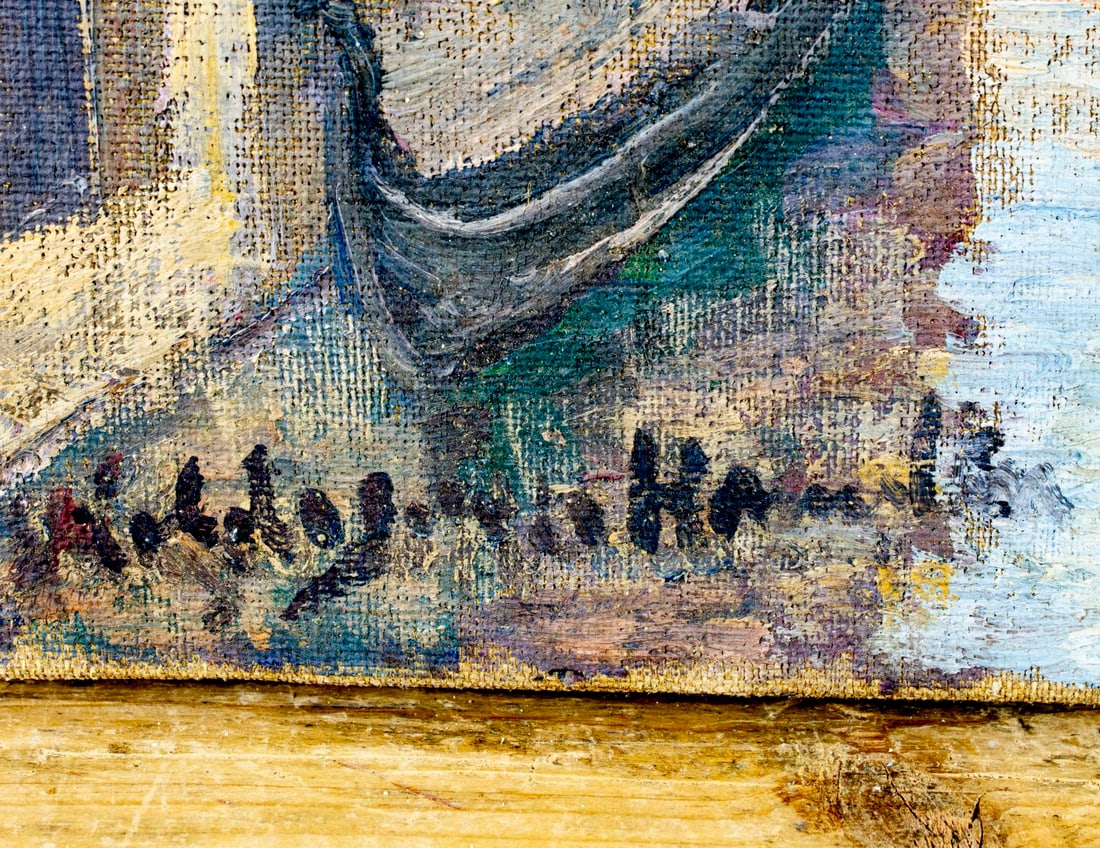 Hildegarde Hamilton (FL,VA,1898-1970) oil painting - 4