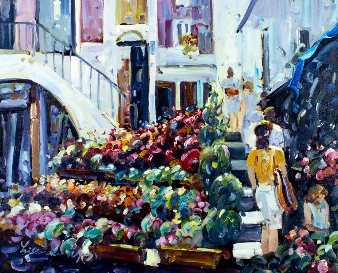 Lisandro Baylon (Argentina,US,1951-?) oil painting (1 of 13)