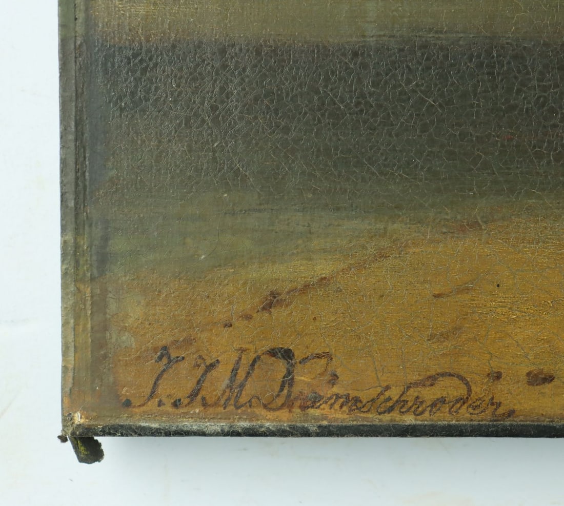 Jan Jac Damschroeder (Dutch,German,1825-1905) oil painting antique - 10