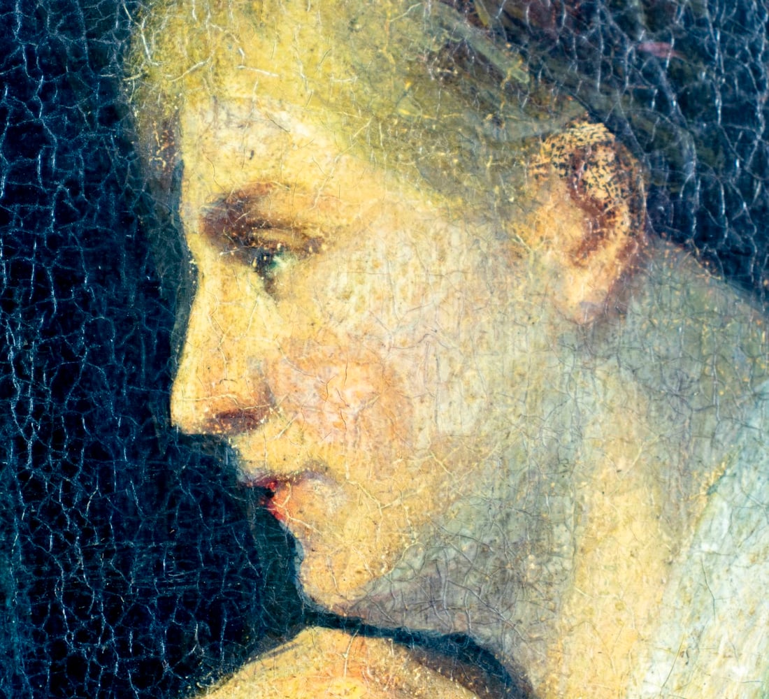 Jan Jac Damschroeder (Dutch,German,1825-1905) oil painting antique - 8