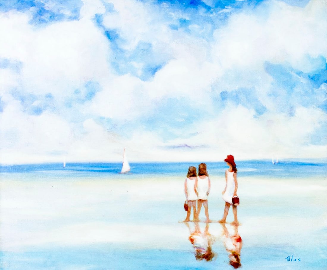 Matthew Miles (NY,1924-?) oil painting (1 of 13)