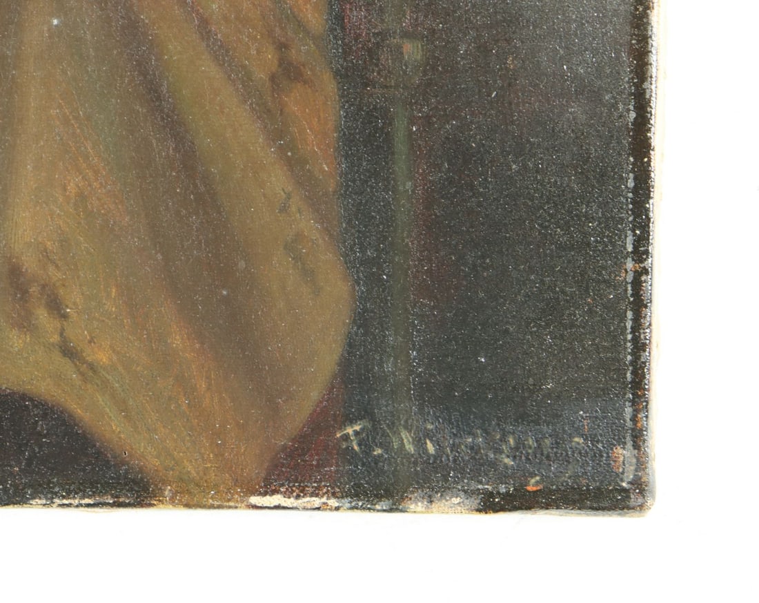 ATTRIB August Wilckens (German,1870-1939) oil painting antique - 10