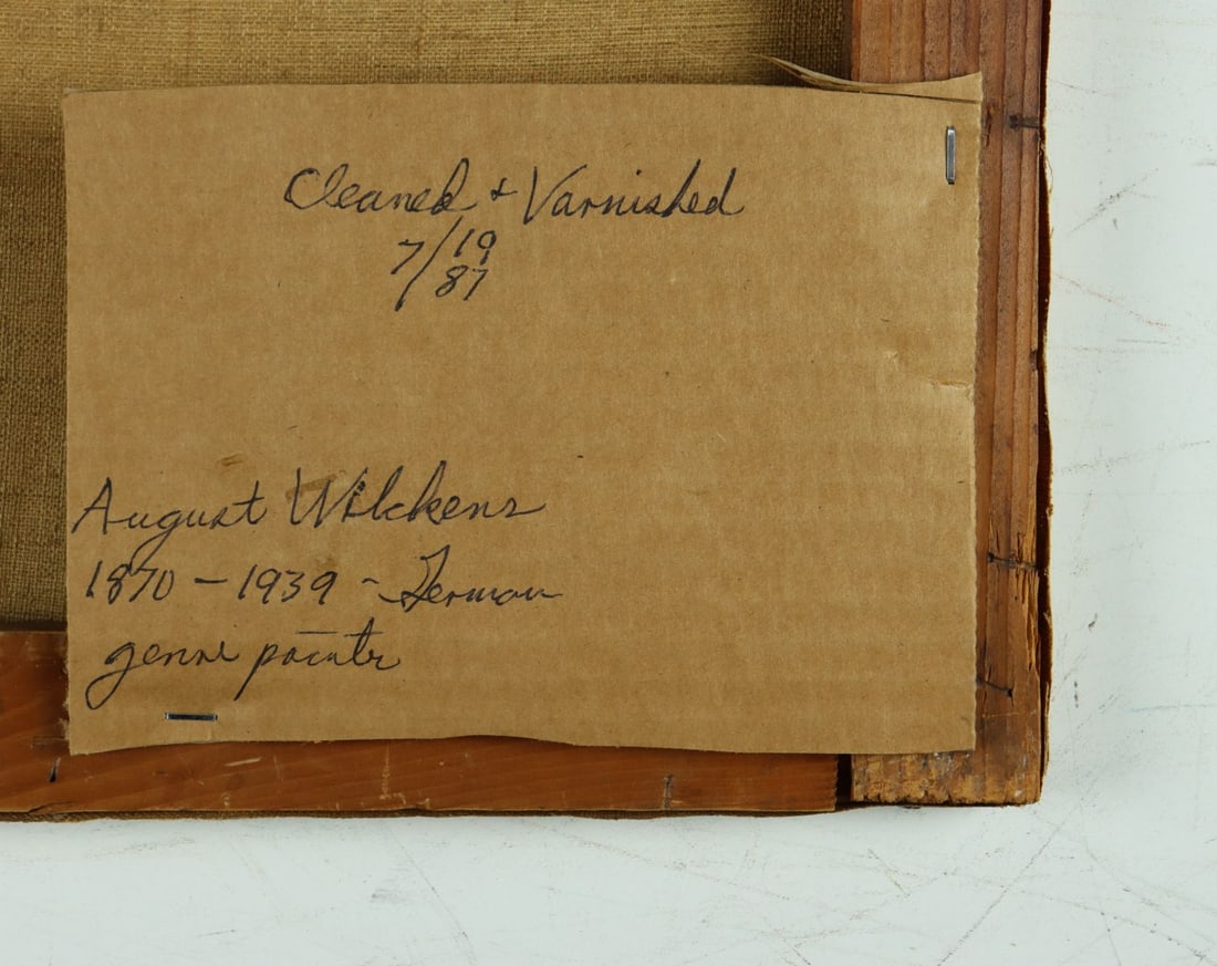 ATTRIB August Wilckens (German,1870-1939) oil painting antique - 11