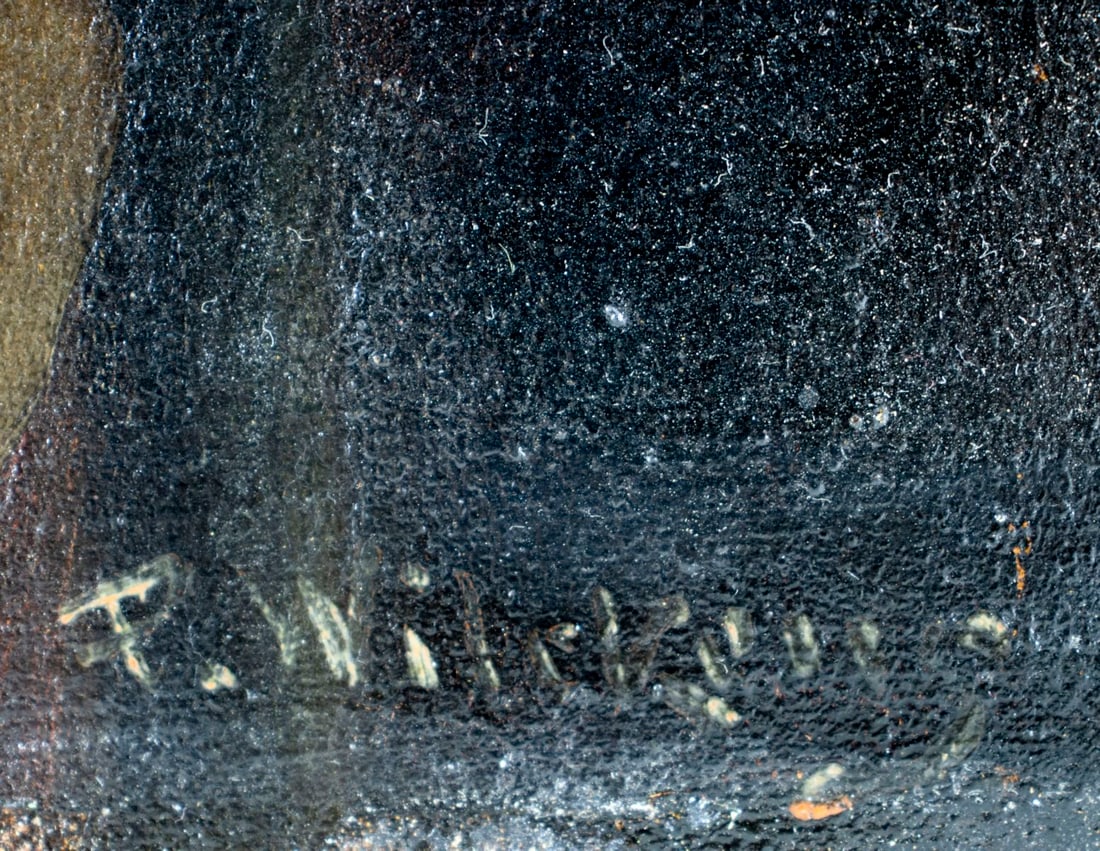 ATTRIB August Wilckens (German,1870-1939) oil painting antique - 4