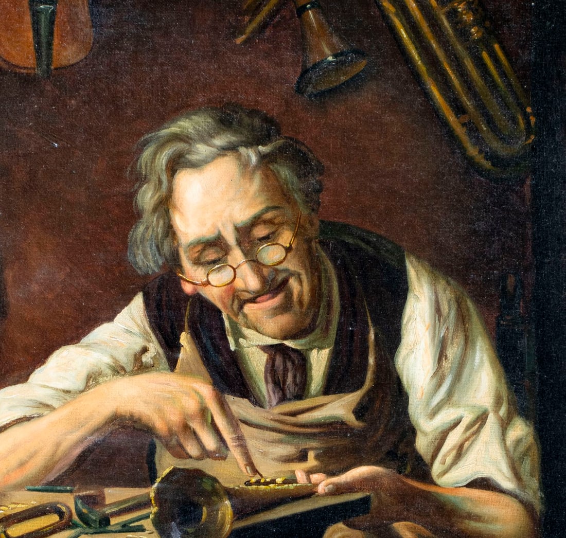 ATTRIB August Wilckens (German,1870-1939) oil painting antique - 6