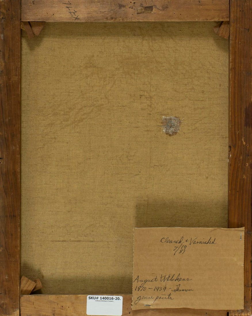 ATTRIB August Wilckens (German,1870-1939) oil painting antique - 9