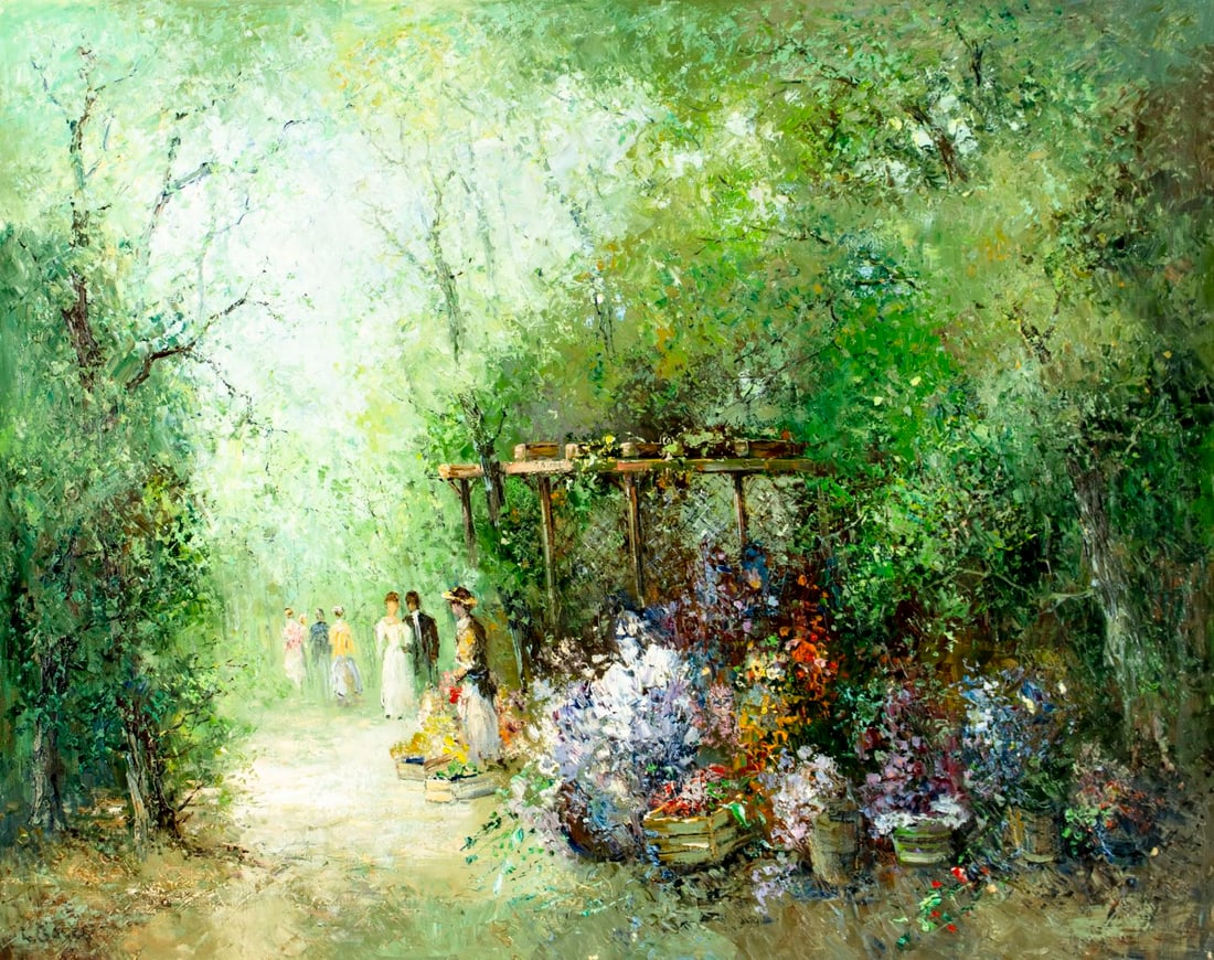 Willi Bauer (German,1923-?) oil painting (1 of 13)