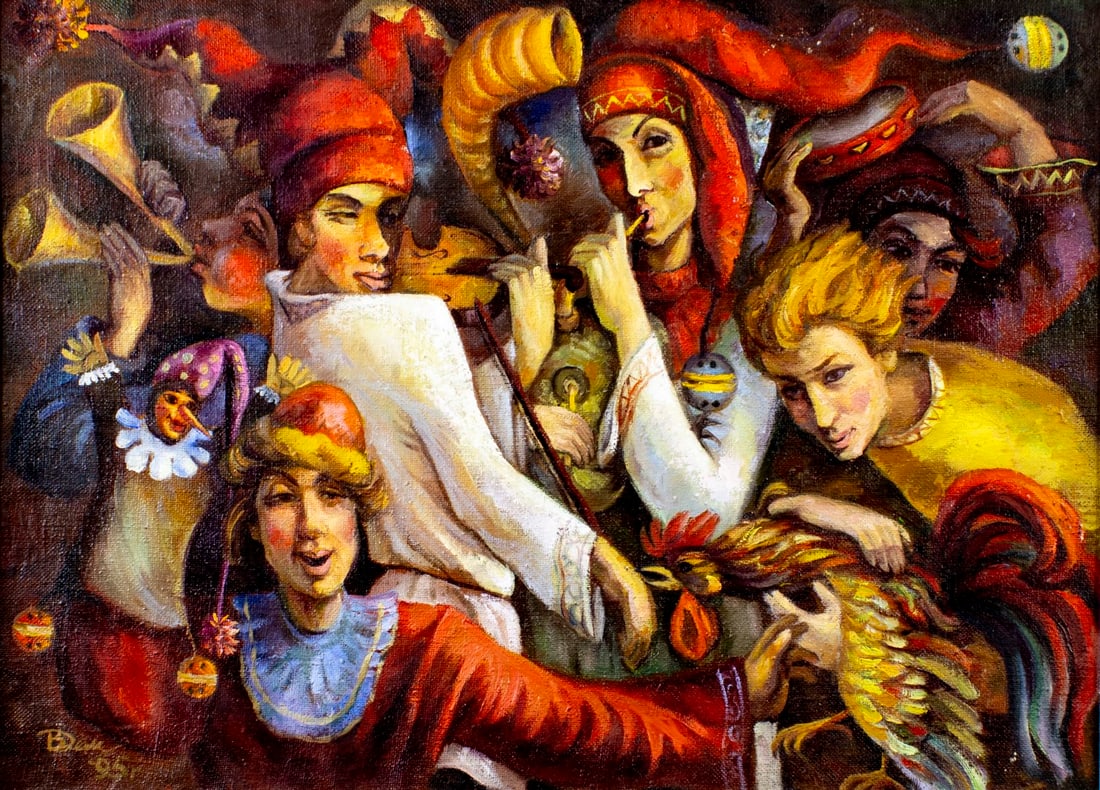 V P Demchenko (Russia,20C) oil painting (1 of 13)