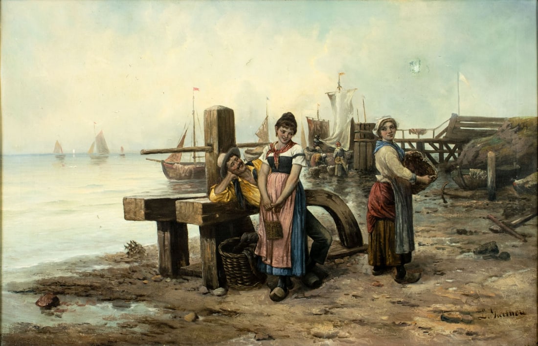 Louis Gartner (Europe,19/20C) oil painting antique (1 of 13)