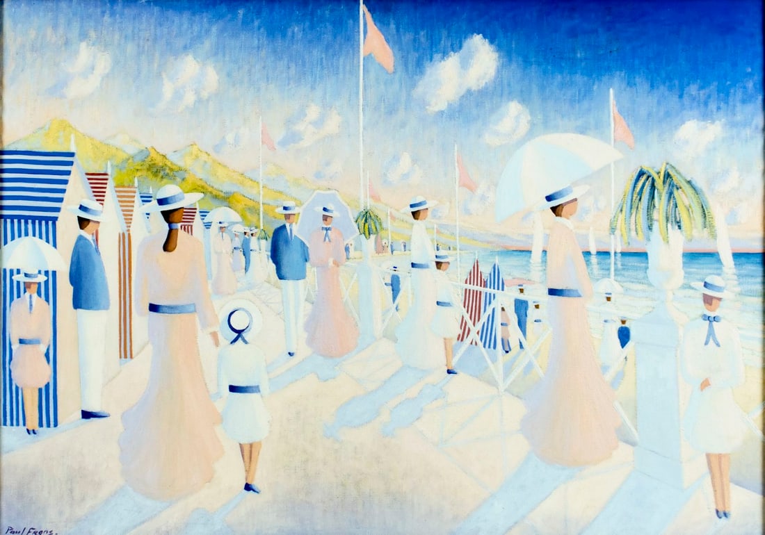 Paul Frans (France,b 1958) oil painting (1 of 13)