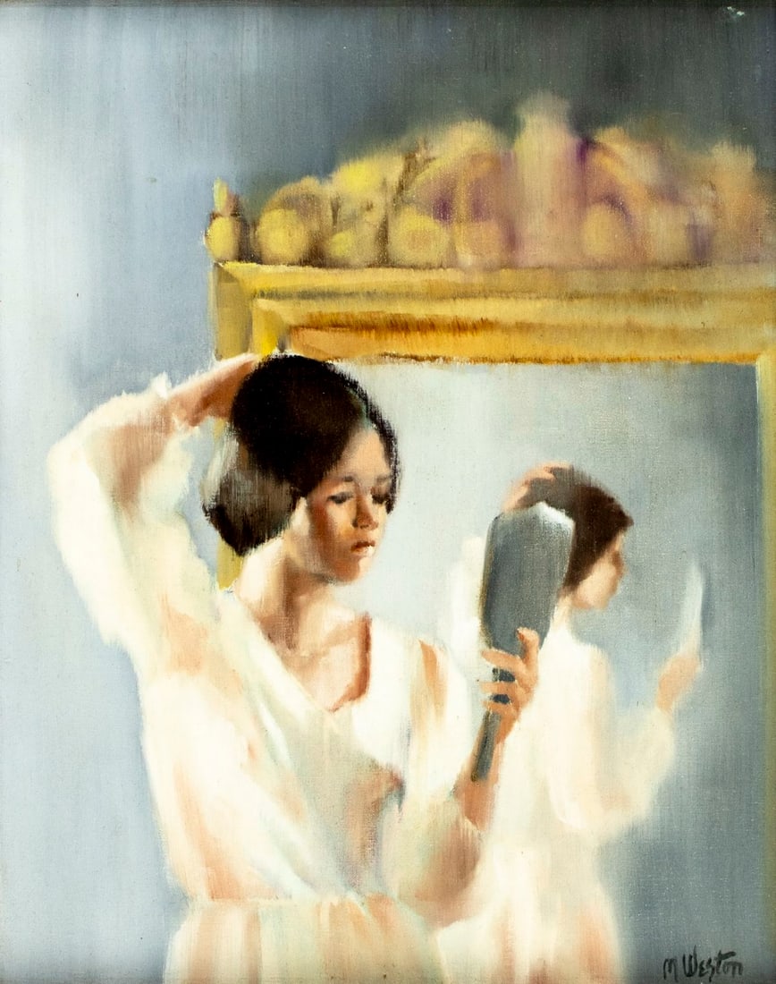 M Weston (US,20C) oil painting (1 of 13)