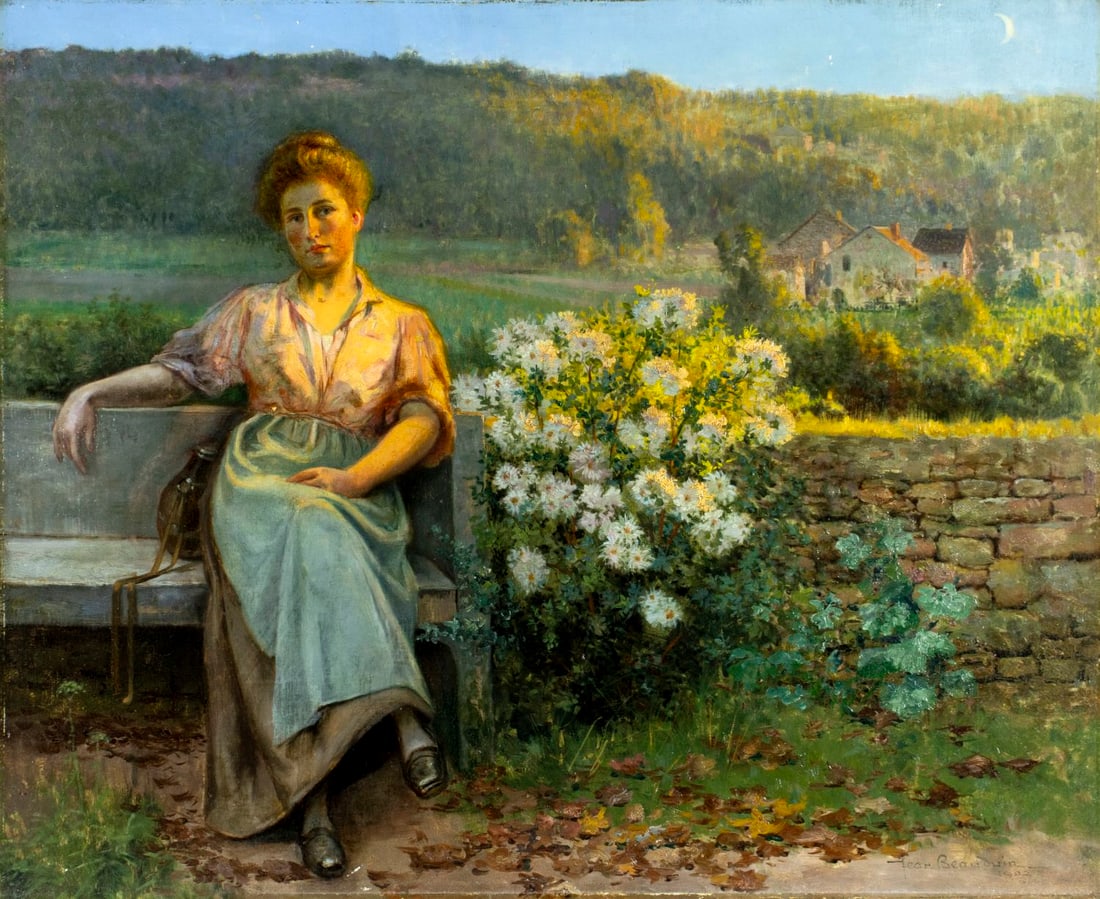 Jean Beauduin (French,Belgian,1851-1916) oil painting antique (1 of 15)