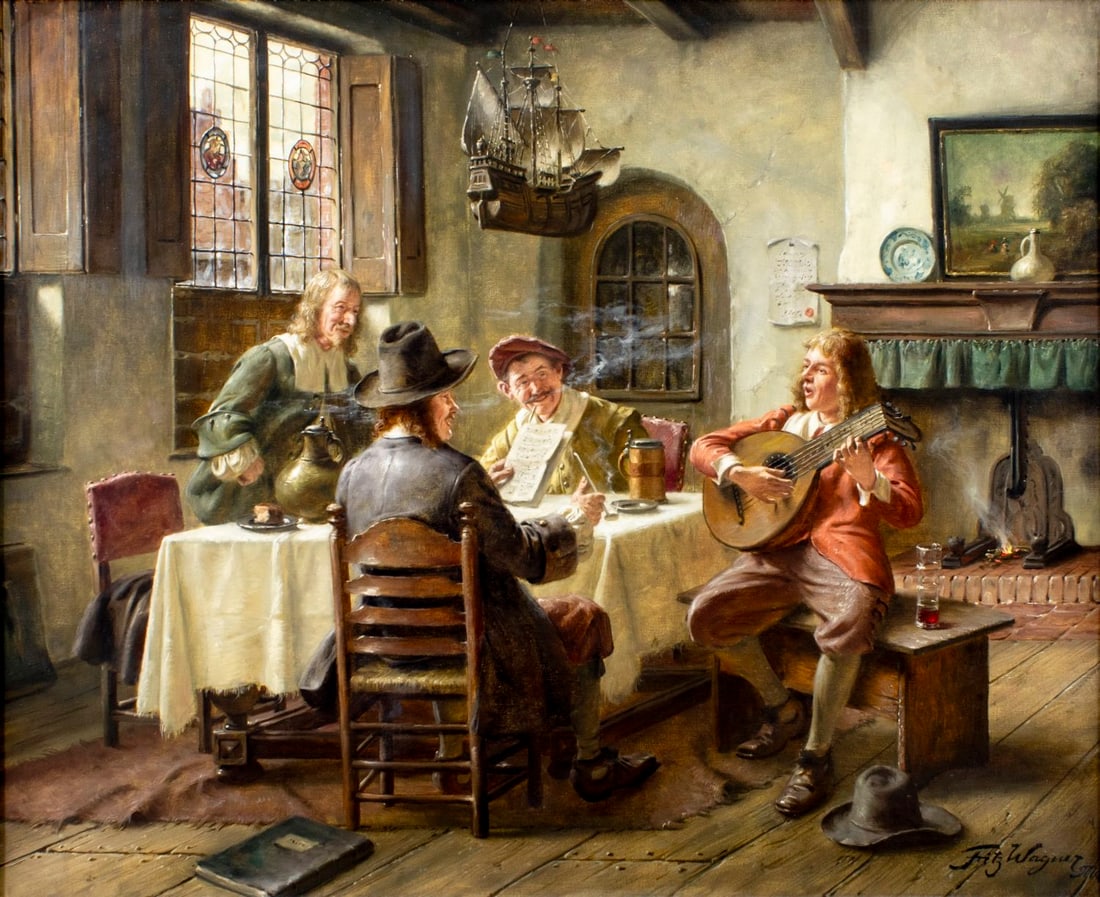 Fritz Wagner Hohenberg (German,1902-1976) oil painting (1 of 13)