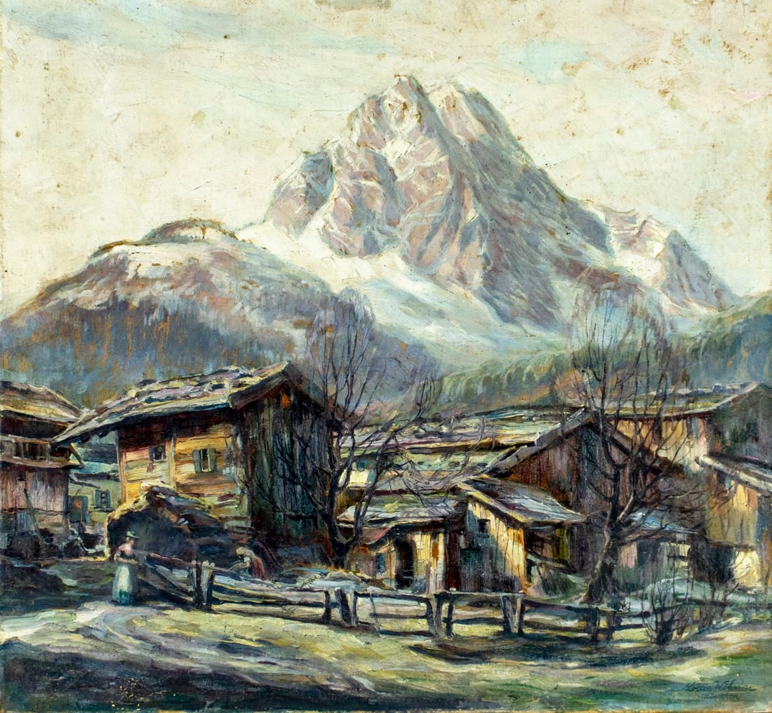Louis Wohner (German,1888-1958) oil painting (1 of 14)