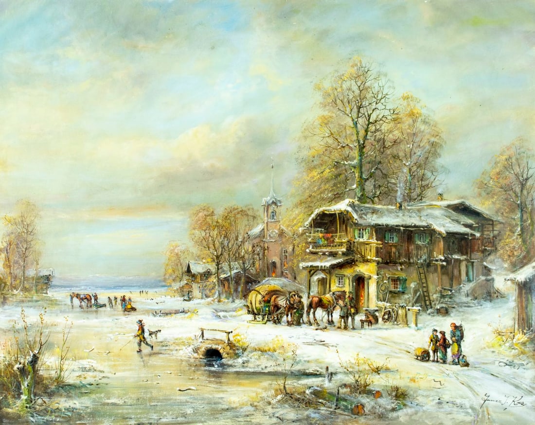 Janez I Knez (Slovenia,1931-2011) oil painting (1 of 13)