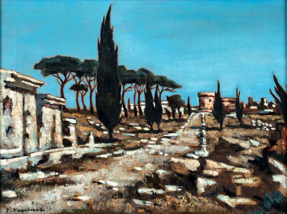 Victor Neubert (France,20C) oil painting (1 of 14)