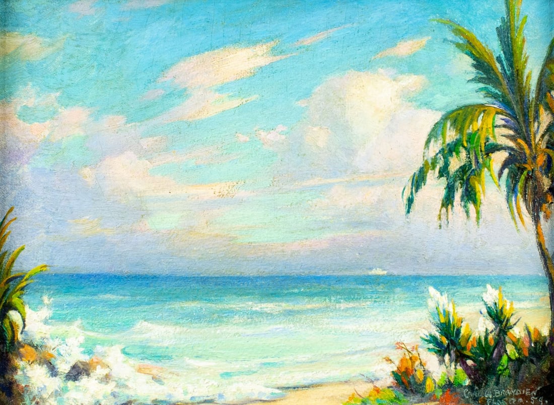 Carl Brandien (NY,1886-1965) oil painting (1 of 14)