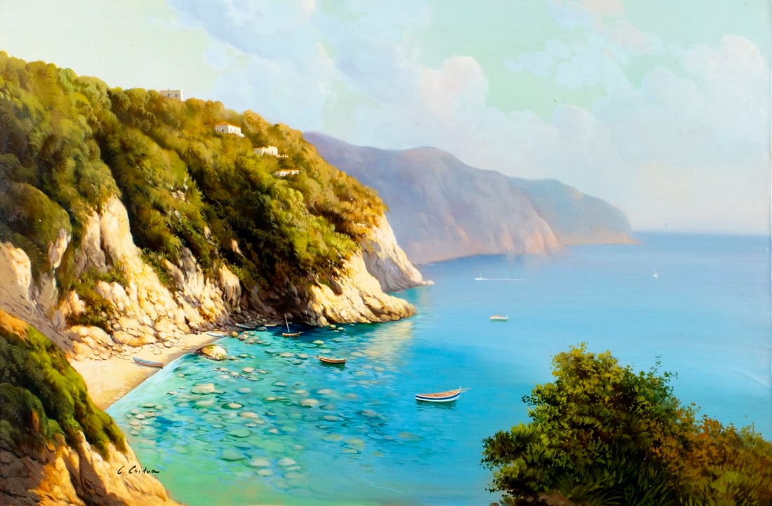 Carlo Cordua (Italy,b 1963) oil painting (1 of 13)