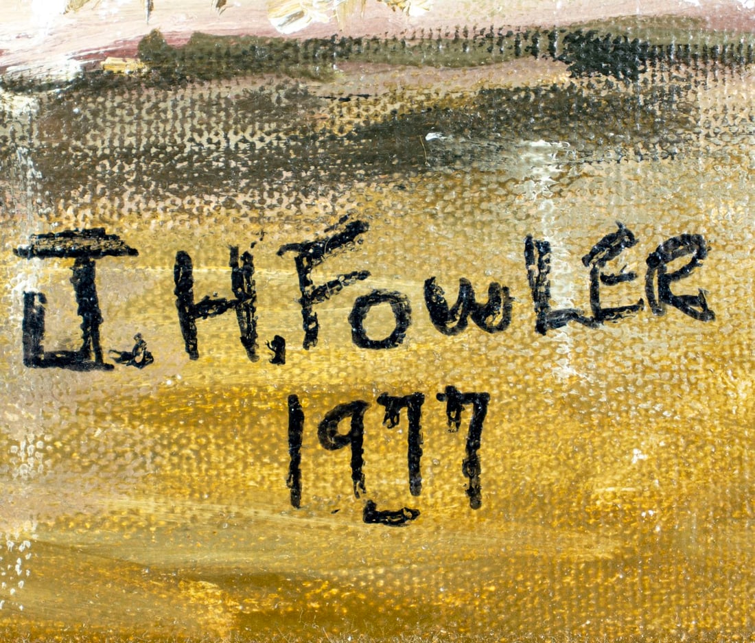 J H Fowler (US,20C) oil painting - 4