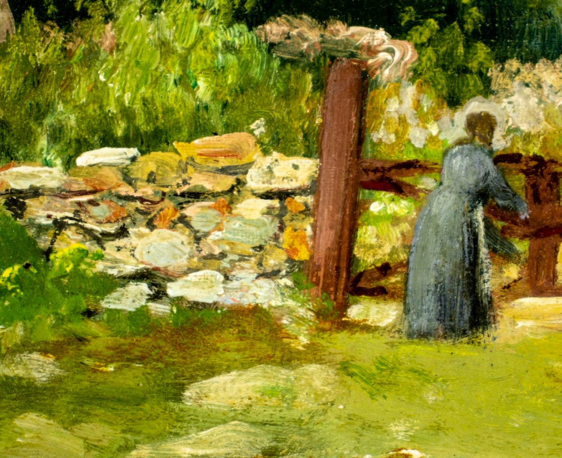 Frederick Pansing (NJ,German,1844-1912) oil painting antique - 8